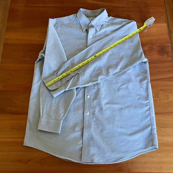 Men's Cotton Casual Button-Down Long-Sleeve Shirt (Worn Collar) - Picture 9 of 12